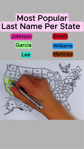 Most Popular Last Names by State in the U.S.
