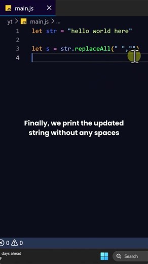 Remove Spaces #coding #javascript #stem #science