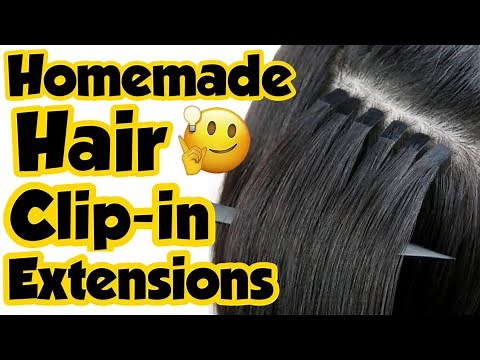How to make hair extensions at home||diy hair extensions||fake bangs||clip in bangs||Sajal Malik