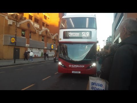 Full Route Visual - TFL Bus Routes SL9: Harrow - Heathrow Central | London Sovereign RATP!!