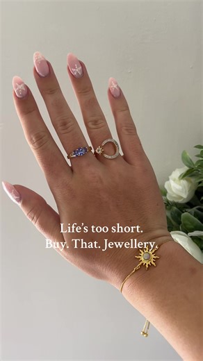 Life is way too short, treat yourself ✨ Available now exclusively on TikTok Shop 🛍️ #jewellery #jewelry #rings #tiktokshopuk #tiktokshopfinds #summerjewelry #opal
