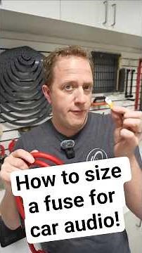 How can we size a fuse for car audio?