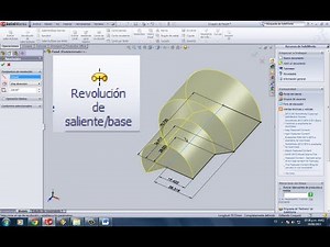 Solidworks Tutorial #2 (Revolution of Base Overhang)