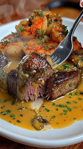 Surf and Turf: Garlic Butter Steak and Shrimp