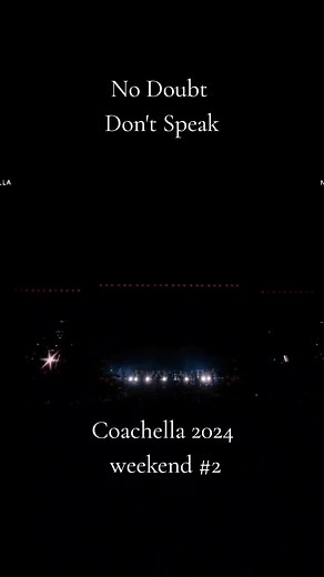 Don't Speak - No Doubt 🫡🤠🥹❤️ #coachella2024 #coachella #nodoubt #dontspeak #rock #music #pop #rockindiemusic #rockindi #fyp #fypシ