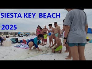 Siesta Key Beach Walking Tour 2025 in October [4K]