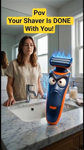 Your Razor is RAGING About Your Shaving Skills! #pov #funnygadgets #razor