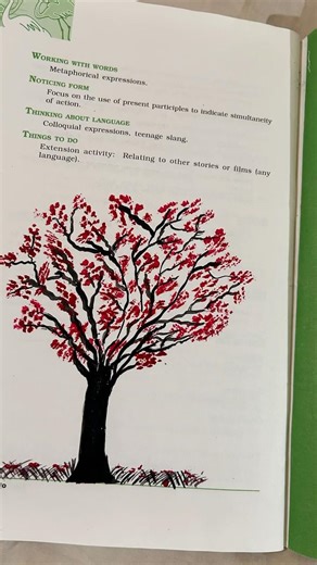 Heart shaped tree# aesthetic # on book page # book mark ideas# design book page# subscribe #