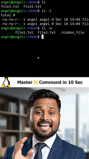 Linux LS Command in 10 Seconds 🐧