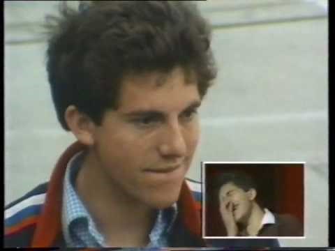 Chris Benham on Game For A Laugh 1985 with Jeremy Beadle