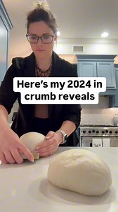 I started making sourdough in November of 2023, so looking at all of these crumb reveals from 2024 is basically the story of my sourdough journey. There are amazing loaves and major setbacks all along the way. Each loaf taught me something, and while not every loaf was picture-perfect, all were delicious and enjoyed. I say it all the time, but seriously: find joy in the process, not in perfection. Eat the bread. Enjoy it. Don’t be harsh on yourself. Here’s to 2025 🥂 #sourdoughbread #sourdoughcr