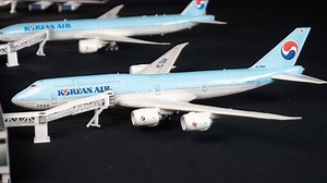 【搬运】大韩航空波音747-8纸模型制作Korean Air Boeing