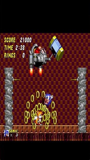 This Sonic 2 Boss Battle Is INSANE… (ROM Hack) #shorts