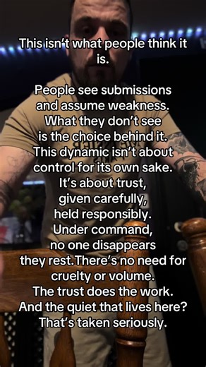 This isn’t what people think about dom and sub dynamic relationship t is. People see submissions and assume weakness. What they don’t see is the choice behind it. This dynamic isn’t about control for its own sake. It’s about trust, given carefully, held responsibly. Under command, no one disappears they rest.There’s no need for cruelty or volume. The trust does the work. And the quiet that lives here? That’s taken seriously. #fact #🖤 #loveher #LoveQuote #cute