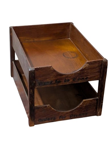 Vintage Wood File Holder – Rustic Office Organizer, Farmhouse Desk Storage - Etsy