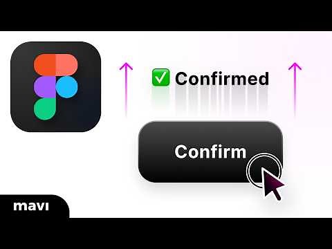 Animated BUTTON CLICK CONFIRMATION in Figma – Tutorial