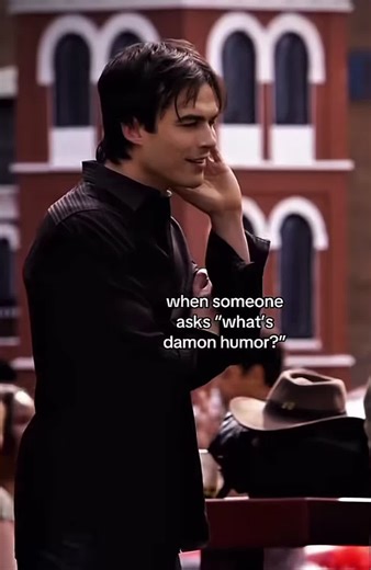 Anyone else got damon humour? #damon #humournoir #thevampirediaries | Damon Salvatore