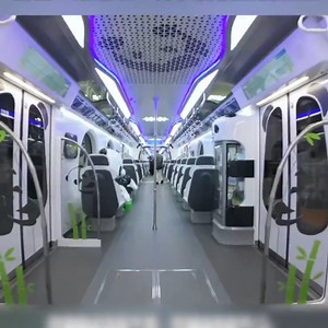 Step into a “panda universe” aboard China’s first panda-themed straddle monorail in the “8D magic city” #china #Chongqing | 中華微視
