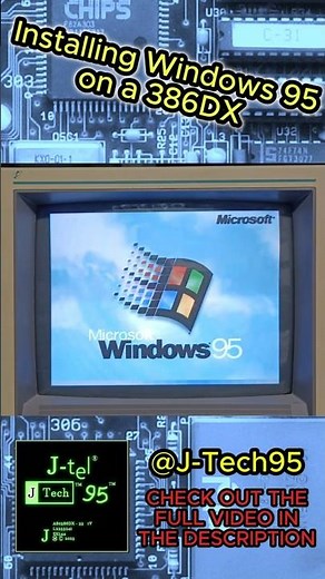 Installing Windows 95 on a 386DX Computer #retropc #techretro