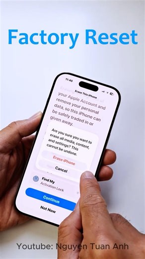 How to factory reset iphone