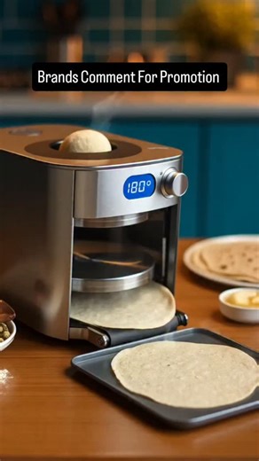 Sohail Rajpoot Ai on Instagram: "🔥 Automatic Roti Maker Machine! This tiny kitchen box rolls the dough and pushes out perfectly round chapatis one after another. Clean, smooth, and satisfying to watch — a game-changer for quick cooking! 😍🍽️ ✨ Modern kitchen tech • Smooth dough rolling • Hot circular rotis in seconds 🔖 Hashtags: #KitchenGadgets #RotiMaker #ChapatiMachine #CookingTech #FoodTech #KitchenHacks #GharKiRoti #SatisfyingVideo #ViralReels #TechReels #InnovationDaily #FoodReels #Smart