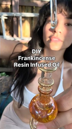 DIY Frankincense Resin Infused Oil #herbalskincare #naturalliving