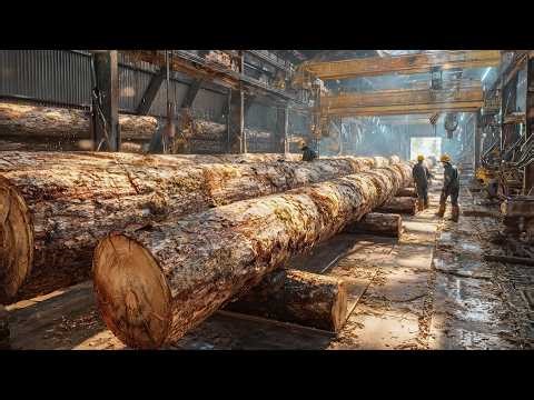 Inside America's Largest Timber Operations - Logging, Sawing & Manufacturing in World-Class Mills