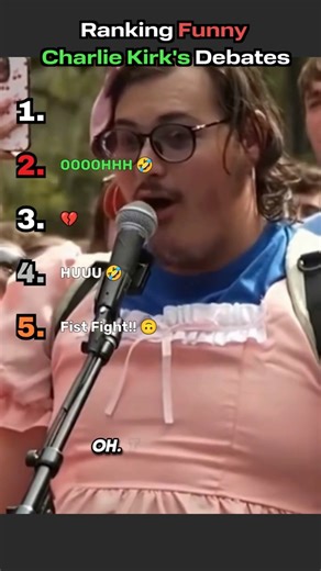 Ranking Charlie Kirk's Best Roasts in Debates #debate #charliekirk #savage