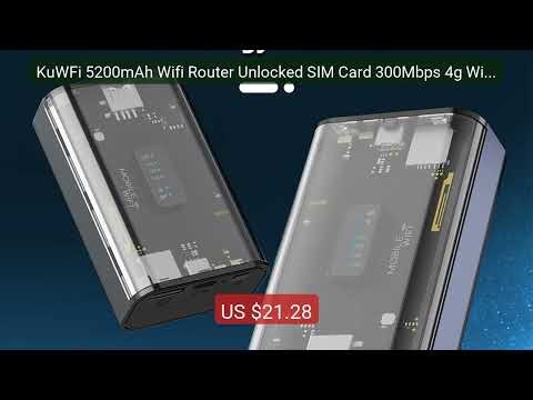 KuWFi 5200mAh Wifi Router Unlocked SIM Card 300Mbps 4g Wire... — Top Pick 2026 | Unbeatable Price!