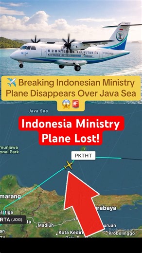 Indonesian Ministry Plane Lost Over Java Sea🚨🛬 #usa #indonesia #uk #fyp #shorts #viral #news