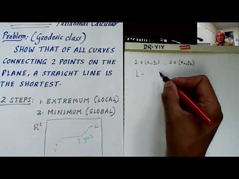 GCM15: Variational Calculus---prove straight line is the shortest path between two points