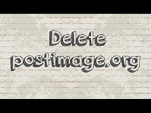 How to delete image from postimage.org