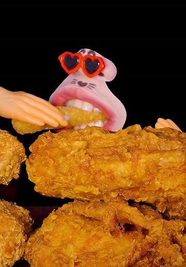 Fried Chicken Drumsticks, Jumbo Chicken Burger! ASMR Mukbang Eating Show! #chicken #cooking #mukbang #burger