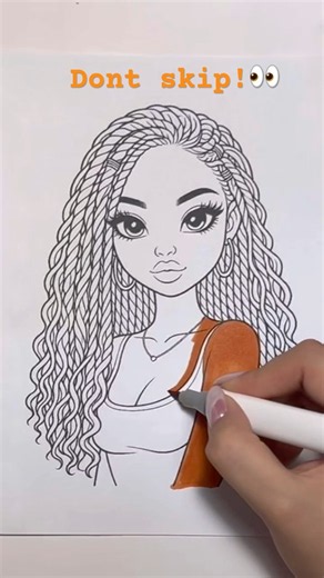 Cute Girl Coloring with Alcohol Markers 🎨✨ | Relaxing Coloring
