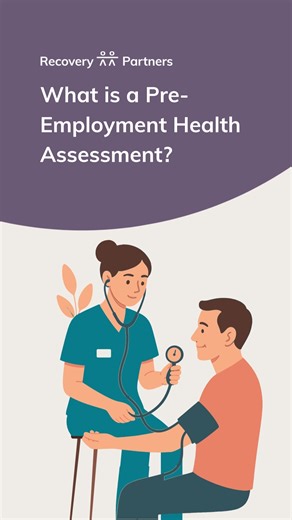 Recovery Partners on Instagram: "What is a Pre-Employment Health Assessment? At Recovery Partners, our pre-employment health assessments are the best way to determine if an individual’s health and fitness levels are an appropriate match for a given role and its tasks. To find out more about our pre-employment health assessments and how they may benefit your workplace, please feel free to contact our friendly support team on 1300 OHS RTW (647 789) or email enquiries@rrp.com.au and we would be mor