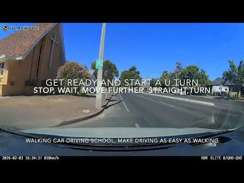 Where to stop waiting for a U-Turn, Where and how to move forward to start a U-Turn