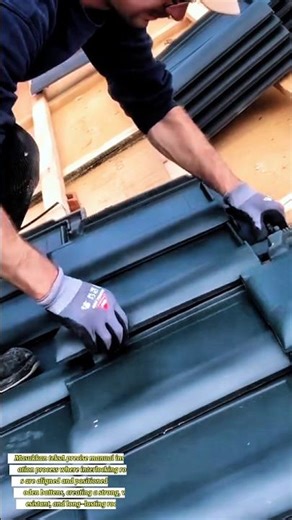 Interlocking Tile Installation for Durable Roof Structure – Professional Roofing Method