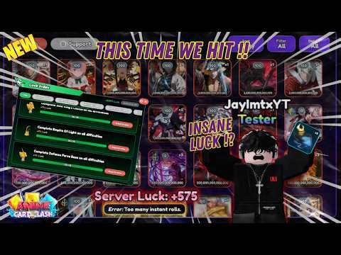 230% LUCK INDEX, MAX LUCK! THIS TIME WE NEED TO GO CRAZY! (Anime Card Clash)
