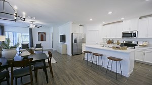 Lennar Angeline Active Adult offers exclusive living for those 55 and better. Lennar offers both villas and single-family homes in Angeline from the high $200s. Homeowners look forward to great amenities including the future clubhouse, the Angeline Farm, and winding fitness trails. This Dayspring villa has 2 bedrooms and 2 bathrooms at 1,616 sq ft. In addition to the bedroom count, this home has a flex room to use for an office space or to pursue hobbies. Call today to learn more about Angeline,