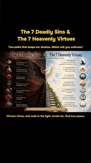 The 7 Deadly Sins and the 7 Heavenly Virtues