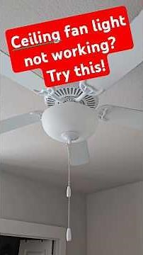 How to fix ceiling fan light. #handyman #homediy