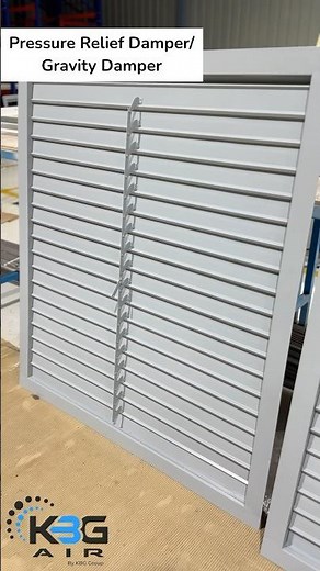 KBG Pressure Relief Damper for Exhaust Applications or Generators | Gravity Damper | #hvacsystems