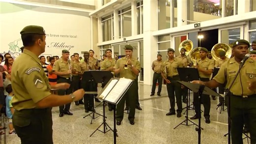 21K views · 859 reactions | Banda de música da 1° Divisão do Exército Brasileiro  Trompete Espanha - Shopping Sulacap 2015 Fonte: https://youtu.be/94XTuLyvom0 | Unibandas TV | Facebook