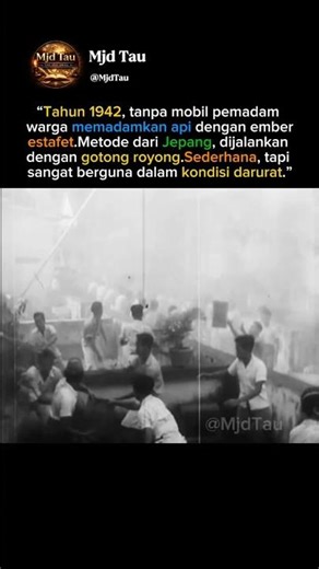 Tanpa Damkar! Cara Warga 1942 Padamkan Api Bikin Kaget 😱