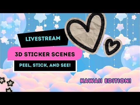Part 1 LIVESTREAM ASMR Satisfying Sticker Scene #oddlysatisfying #sticker #asmr