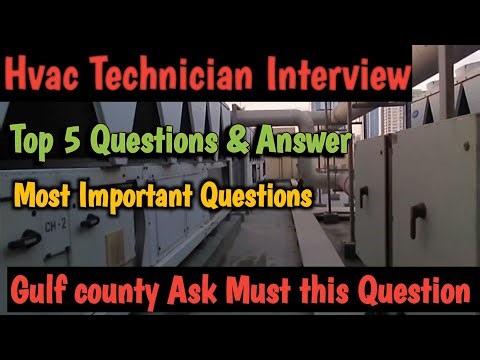 Hvac Interview Top 5 Questions & Answer | #HvacTechnician Job interview Most important 5 Questions