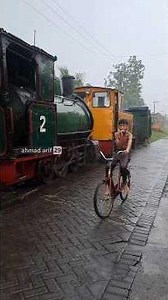 Parade Lokomotif diguyur hujan deras‼️