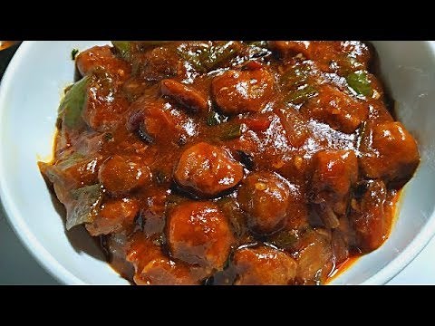 Chilli Soya Chunks Recipe I Soya Chilli Recipe I Soyabean Chilli I Chilli Soyabean