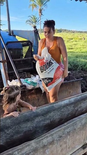 Strong Farm Woman Feeding Animals With Baby | Real Village Life Routine ❤️🚜 #villagelife #farm