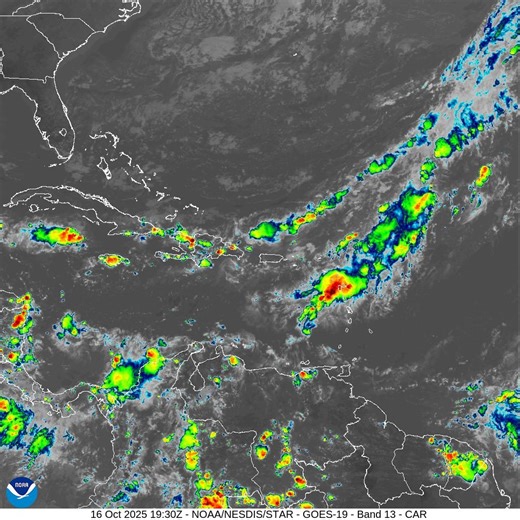 NWS Expects Unsettled Weather, Rough Seas for USVI and Puerto Rico; NHC Monitoring Tropical Wave